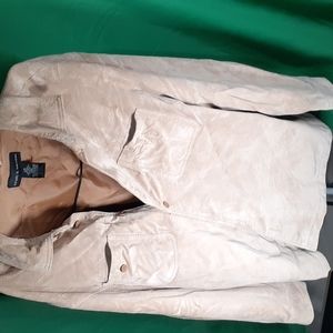 Croft and Barrow men large suede jacket